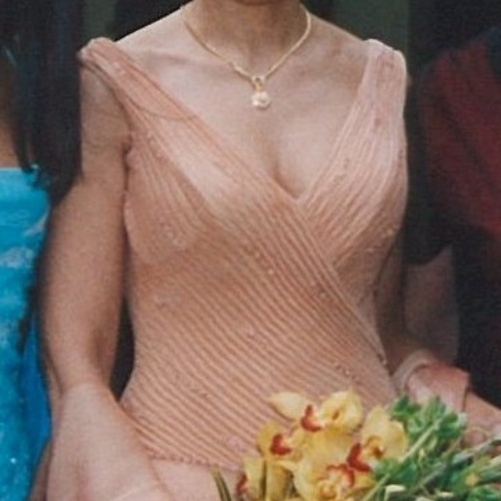 Handmade Beautiful Salmon Dress